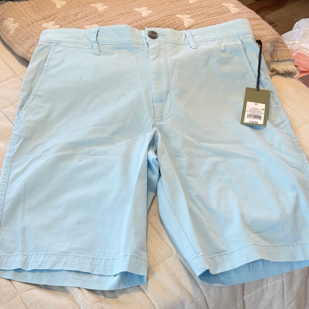 Goodfellow & Co Sky Blue Men's Flat Front Shorts